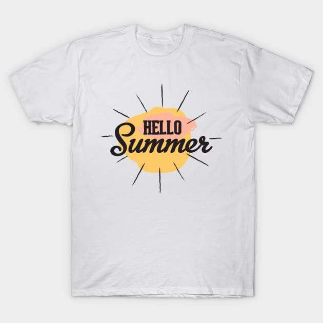 Hello Summer T-Shirt by Akung